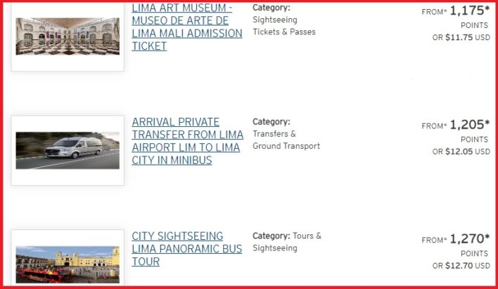 ThankYou Points Experiences