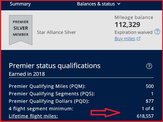 UA Million Miler UA Million Miler