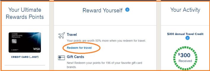 Ultimate Rewards travel