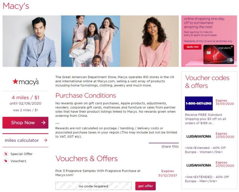 How to Maximize Virgin Atlantic's Away" Shopping Portal