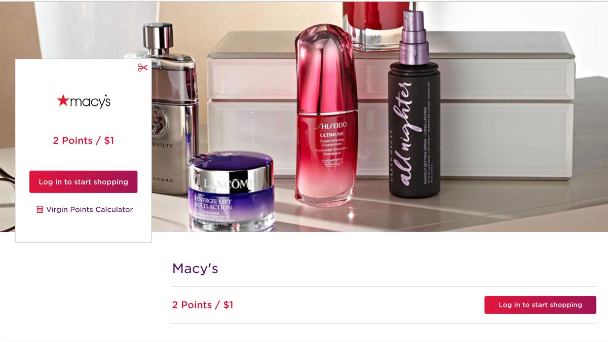 Virgin Atlantic Shops Away Example Retailer virgin shops away macys