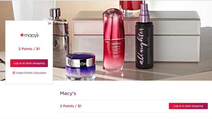 virgin shops away macys
