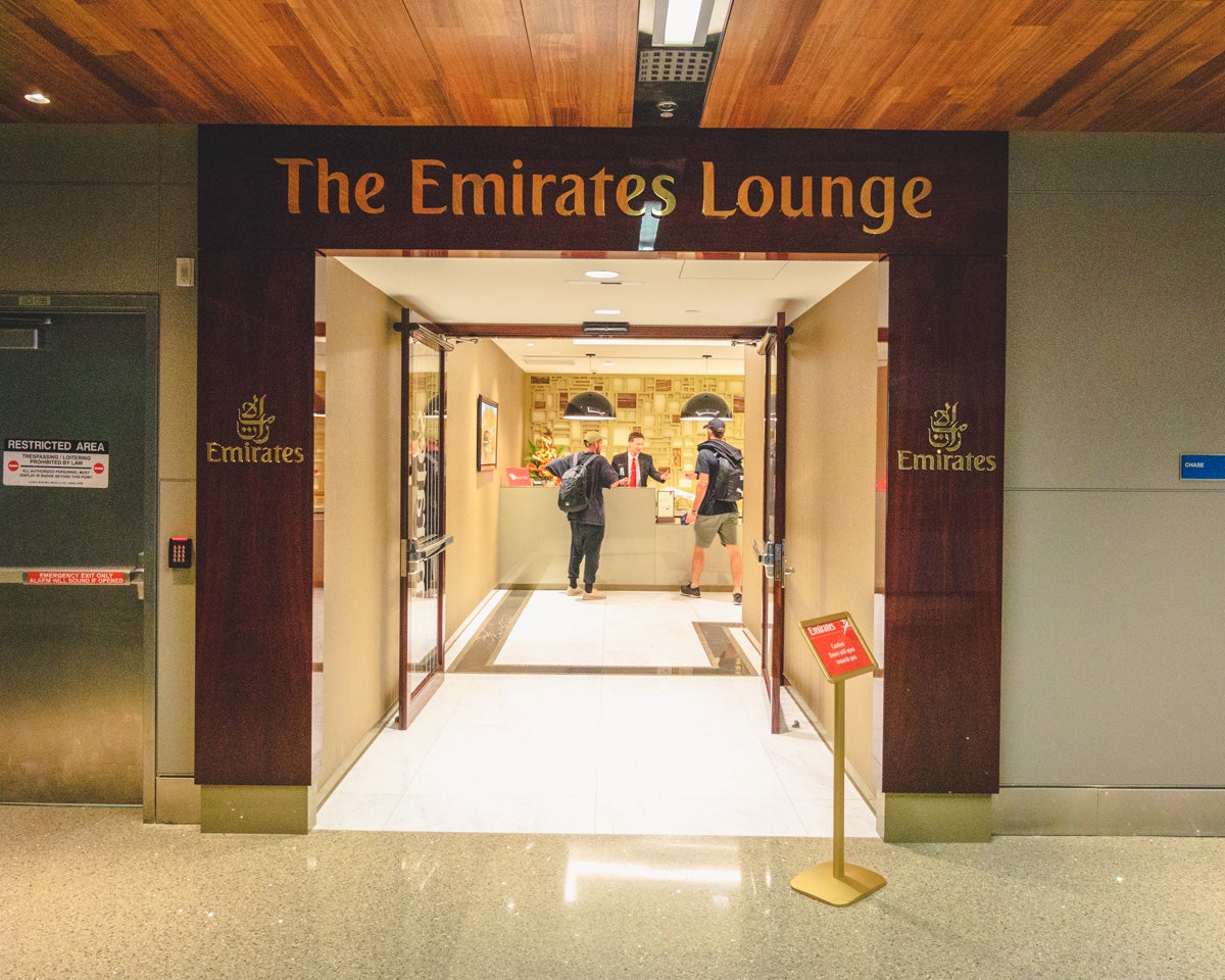 Emirates Lounge Los Angeles Entrance