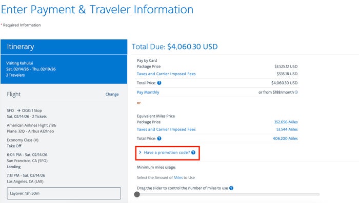 AA Vacations Promo Code AA Vacations Promo Code box