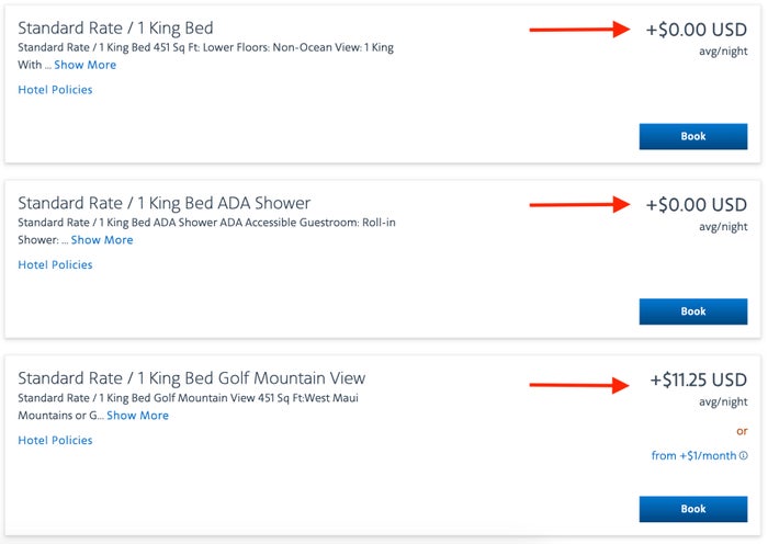 AA Vacations – Price differences AA vacations price difference page