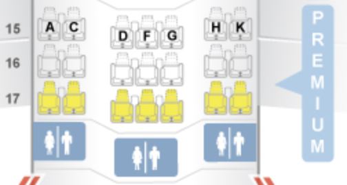 ANA 787-8 Premium Economy Class Seat Map