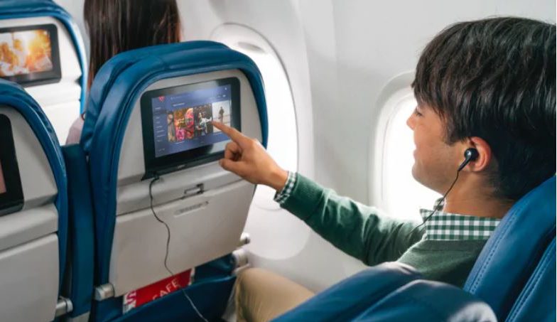 Delta Air Lines Economy IFE inflight entertainment