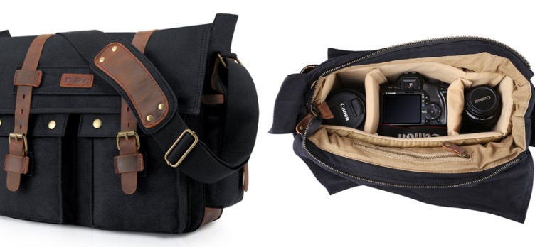 Camera Backpack Multi-Function Retro Large Capacity Waterproof Whistle Buckle Casual Bag Photography Travel SLR Camera Bag