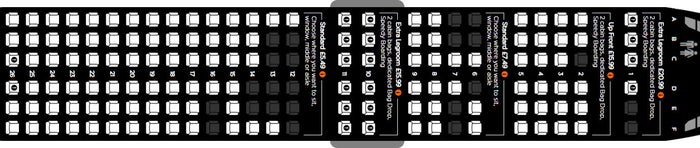 easyJet Seating Plan