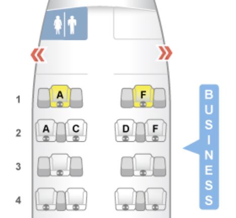 Aer Lingus Business Class Seat Map