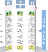 Air China 777-300ER Business Class Seat Map