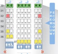 China Airlines 777-300ER Premium Economy Class Seat Map