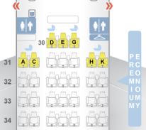 China Airlines A350-900 Premium Economy Class Seat Map