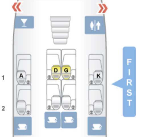 China Southern A380 First Class Seat Map
