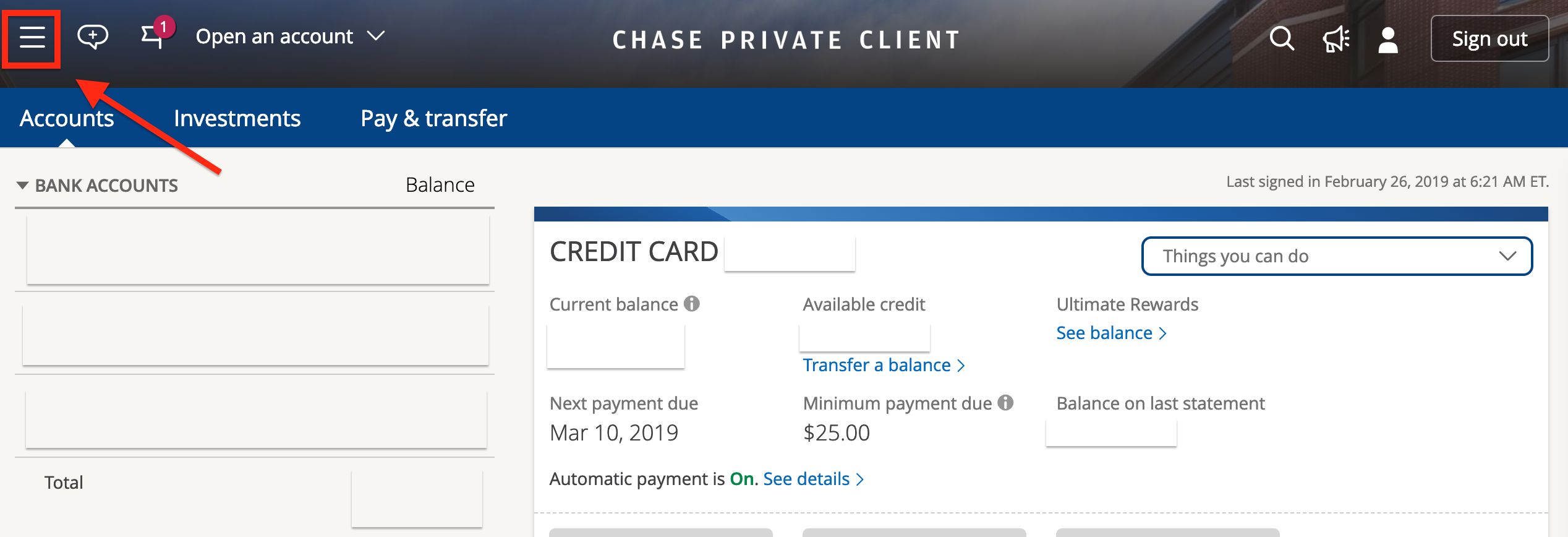 chase view online statements