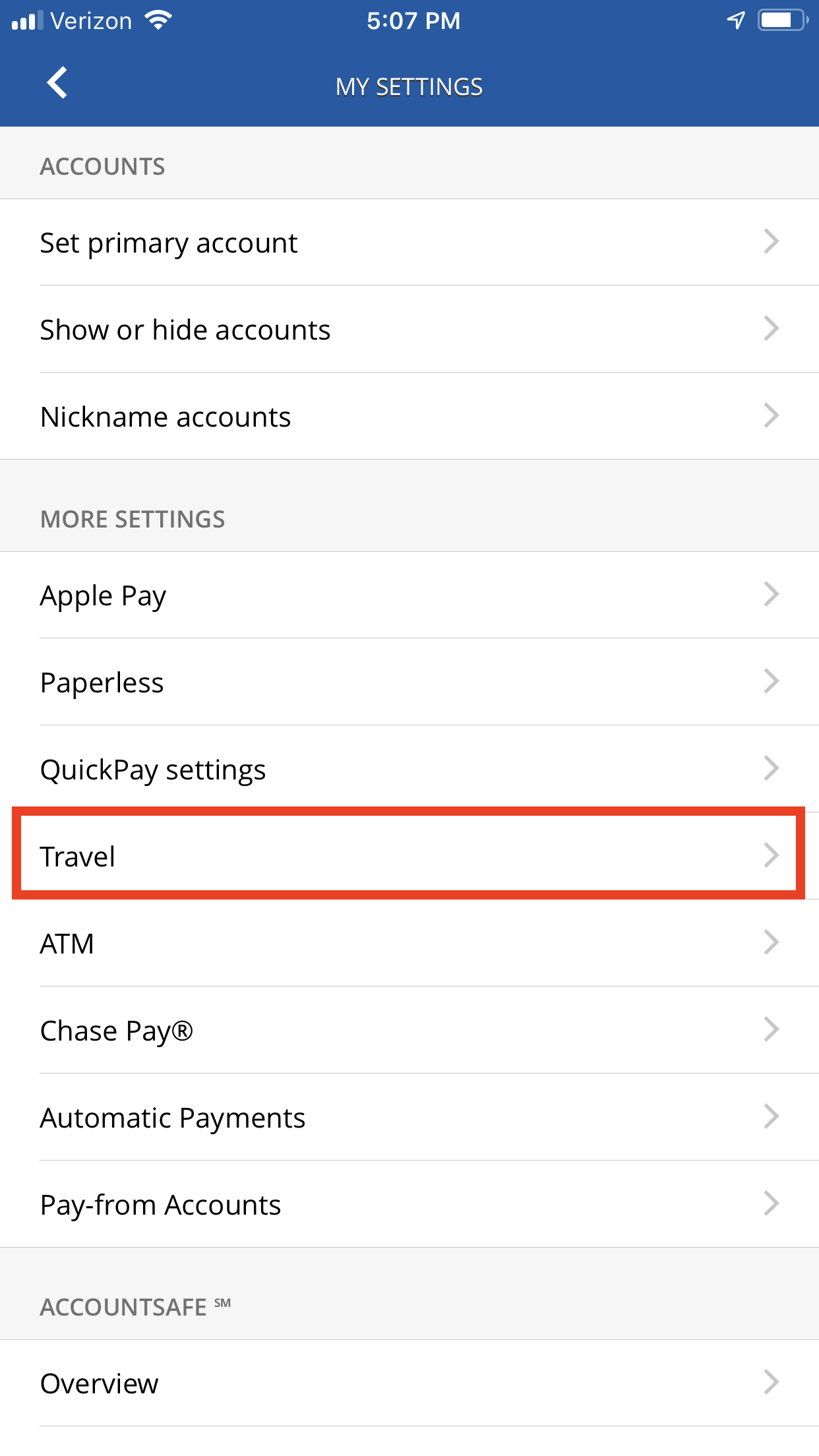 travel notice for discover card