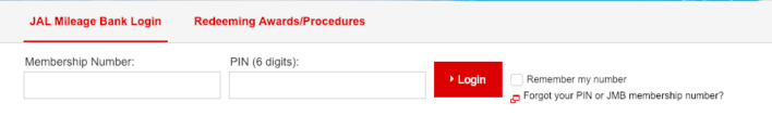 Japan Airlines login