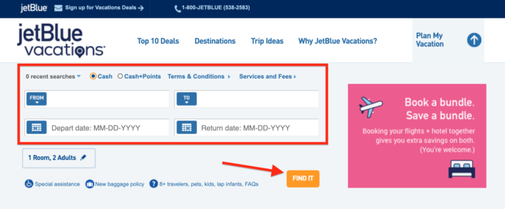 JetBlue Vacation Packages