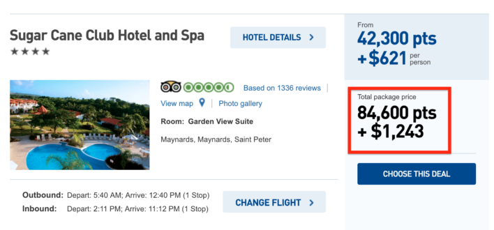 JetBlue Vacations Points + Cash
