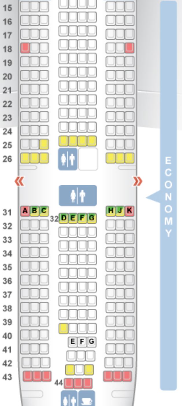 Boeing 777 200 Seat Layout