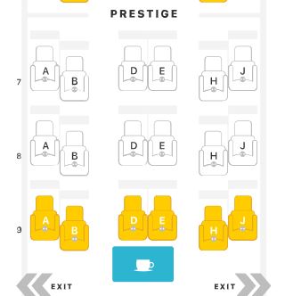 Korean Air 787 Business Class Seat Map