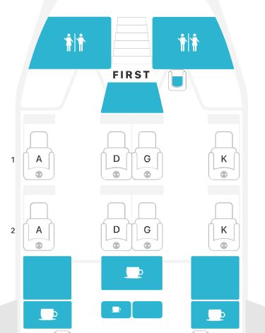 Lufthansa A380 First Class Seat Map