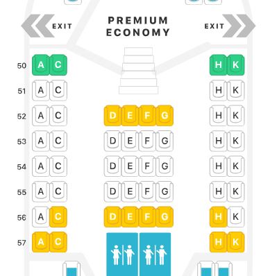 Lufthansa A380 Premium Economy Class Seat Map