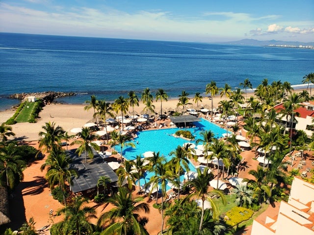 Luxury resort view at Sheraton Bougainvillea Resort Puerto Vallarta