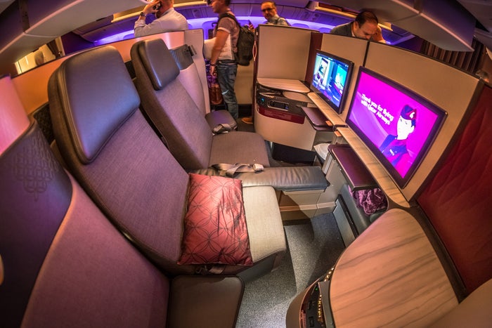 Qatar Airways Boeing 777 Qsuite Business Class Double Suite