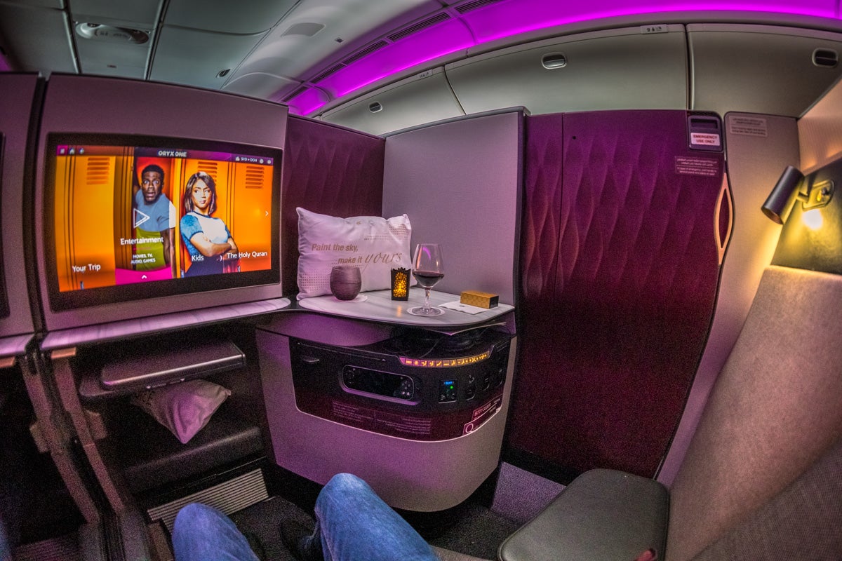 Qatar Airways Boeing 777 Qsuite Business Class Double Suite
