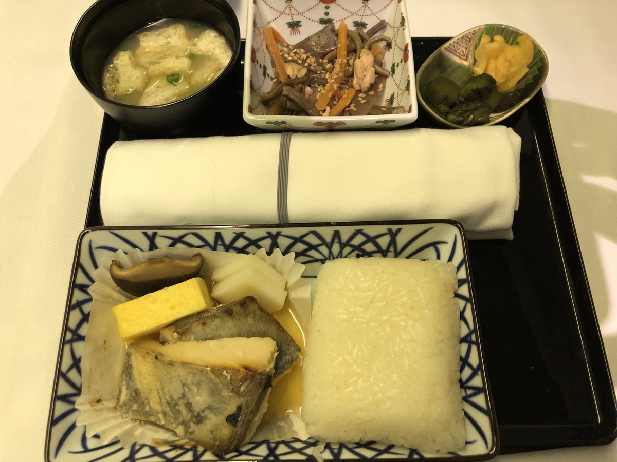 ANA Business Class Second Meal 1