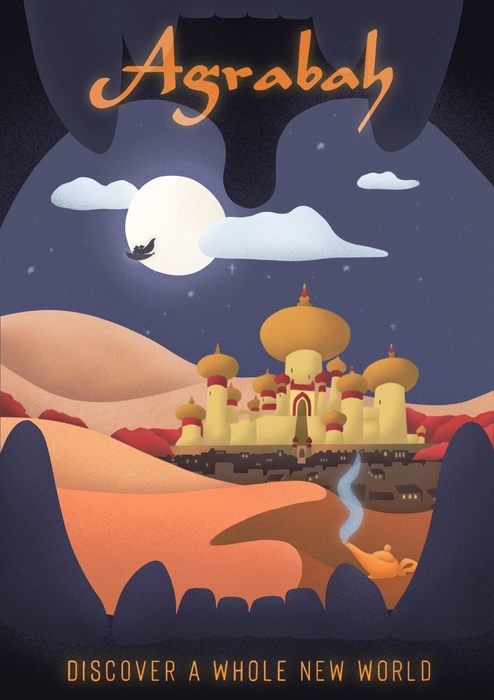 Aladdin - Agrabah Poster