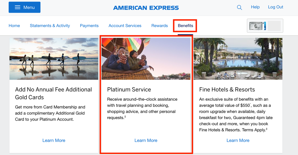 American Express Platinum Concierge