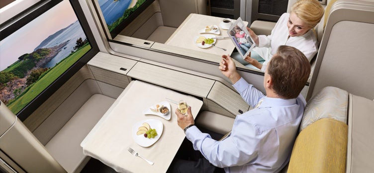 Asiana First Class Suite Dining