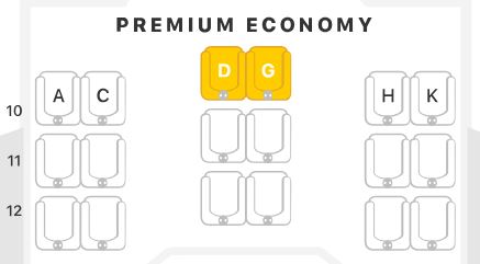 Austrian Airlines 767-300 Premium Economy Class Seat Map