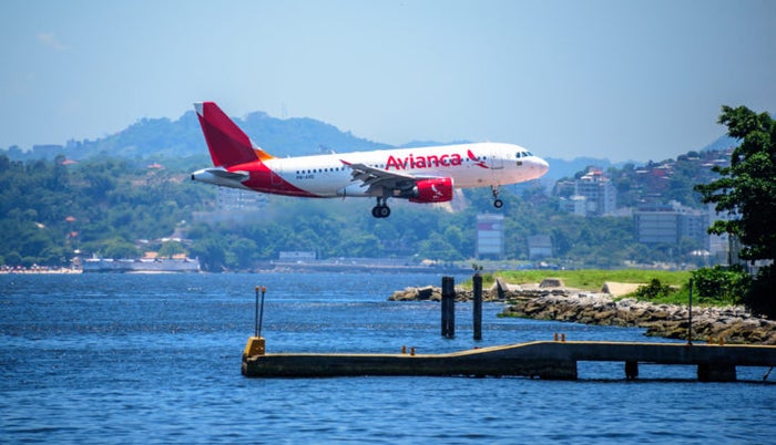 Avianca Plane Landing