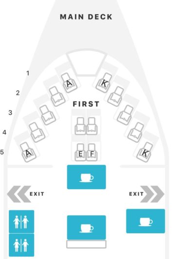 British Airways 747-400 v1 First Class Seat Map