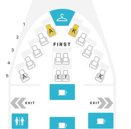British Airways 747-400 v2 First Class Seat Map