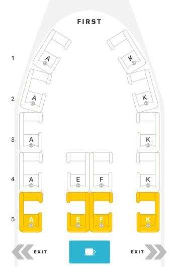British Airways 747-400 v3 First Class Seat Map