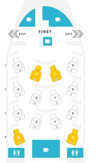British Airways 777-300 First Class Seat Map
