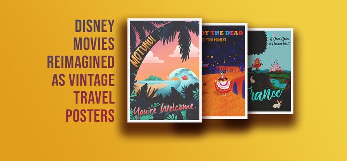 Disney Locations Beautifully Illustrated as Travel Posters [Unique Designs]