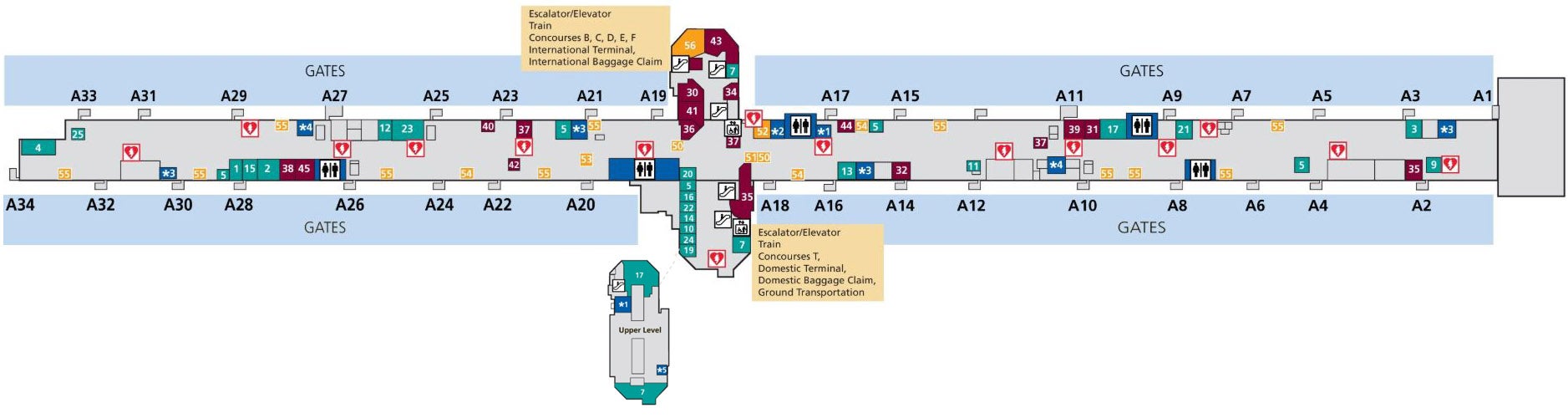 Atlanta Airport Terminal Map 2024 
