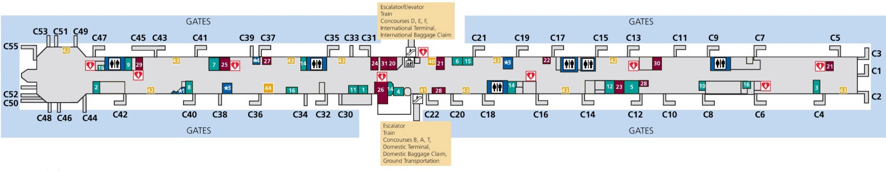 Atlanta Airport Tram Map How To Get Between Terminals at Atlanta's International Airport [ATL]