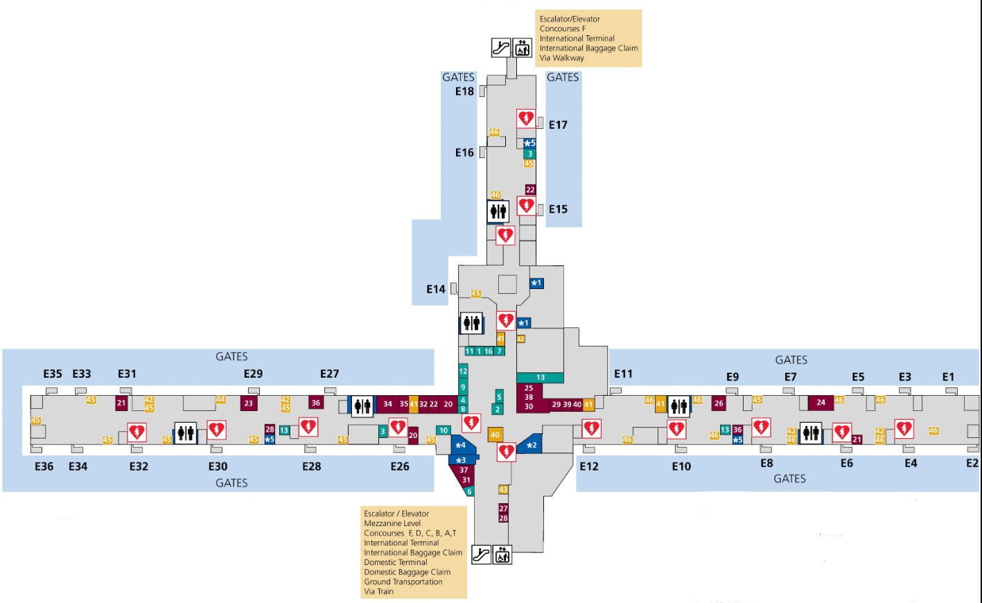 Atlanta Airport Terminal Map