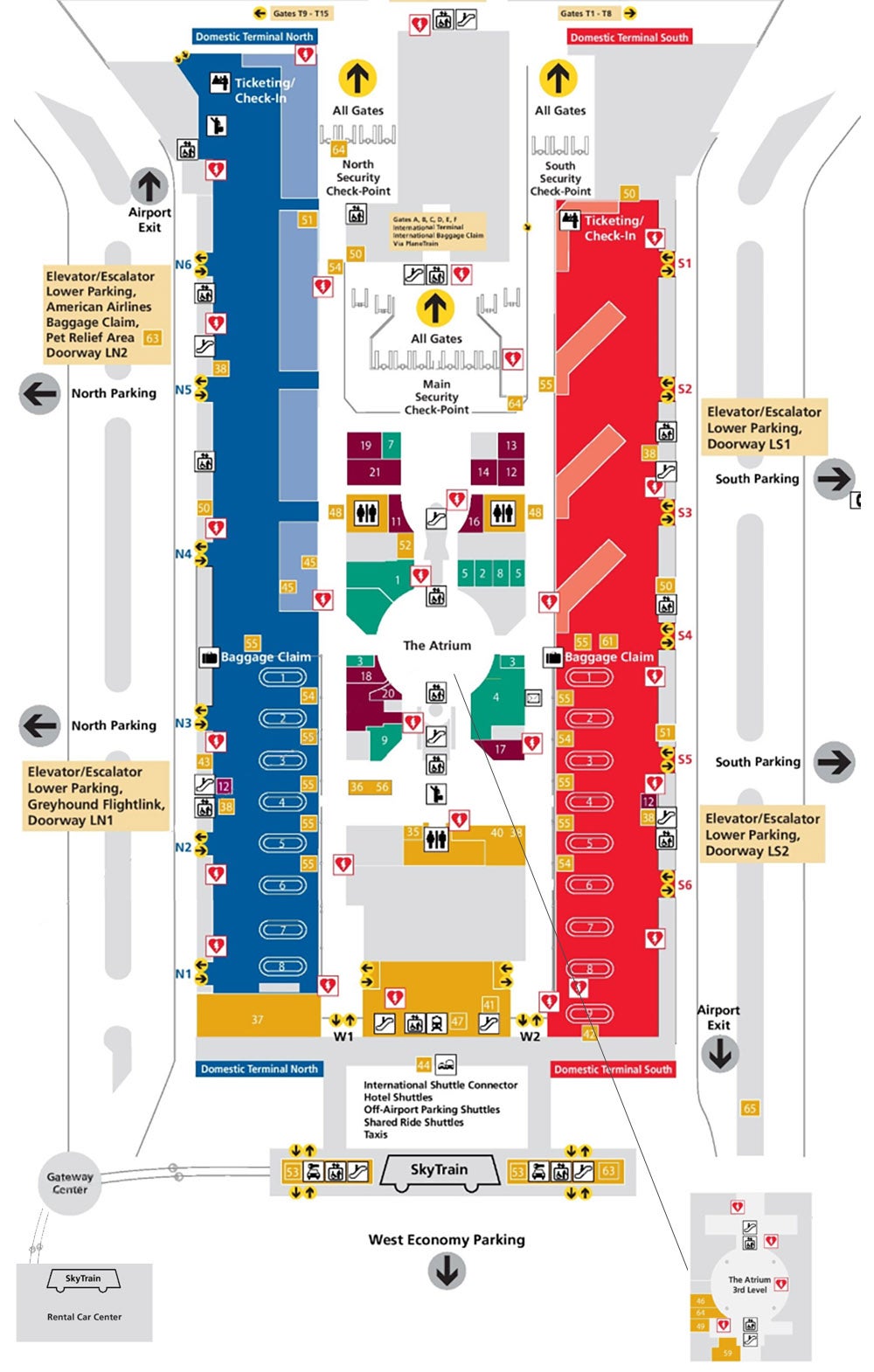 Atlanta Airport Concourse F Map 