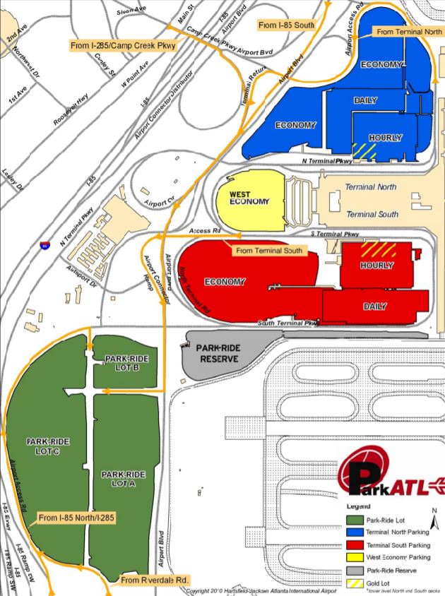 Atlanta Ga International Airport Map 