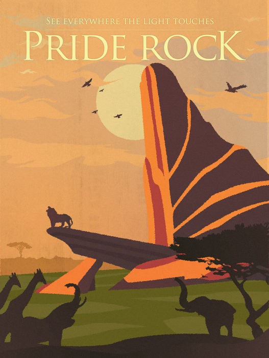 Lion King - Pride Rock Poster