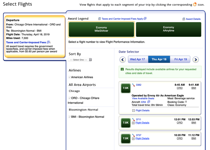 Short-haul flights within the United States cost just 7,500 miles one-way