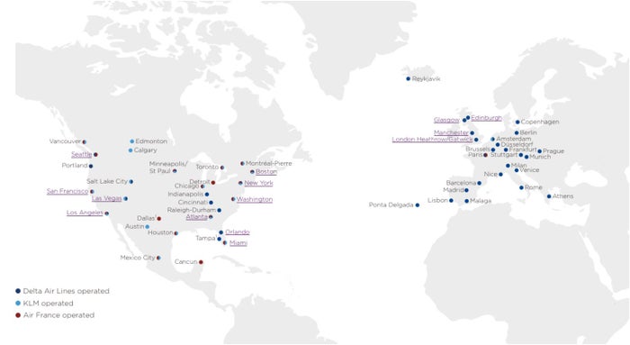 Virgin Atlantic Route Map