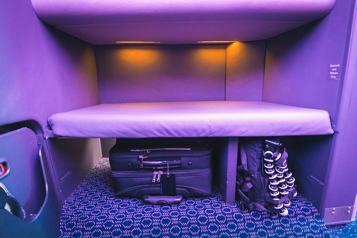 Singapore Airlines Airbus New A380 Business Class Storage